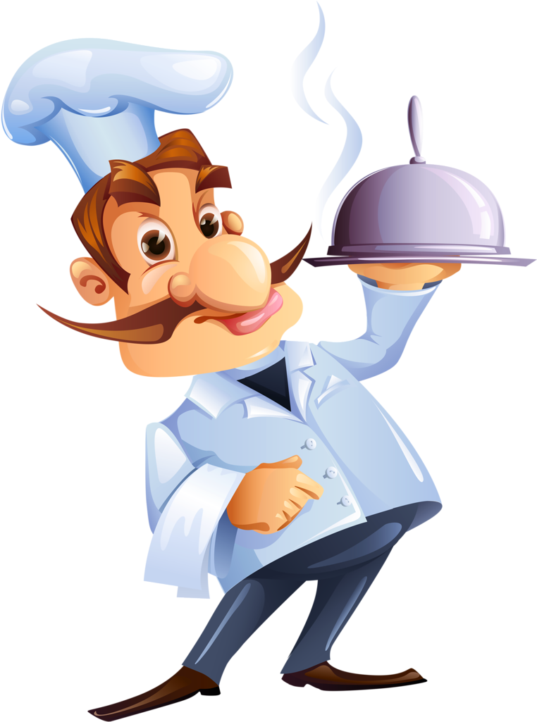 Cozinheiros Clipart, Kiss The Cook, Illustration Art, - Clipart Cartoon Chef Chef Hat Kitchen Png (772x1024)