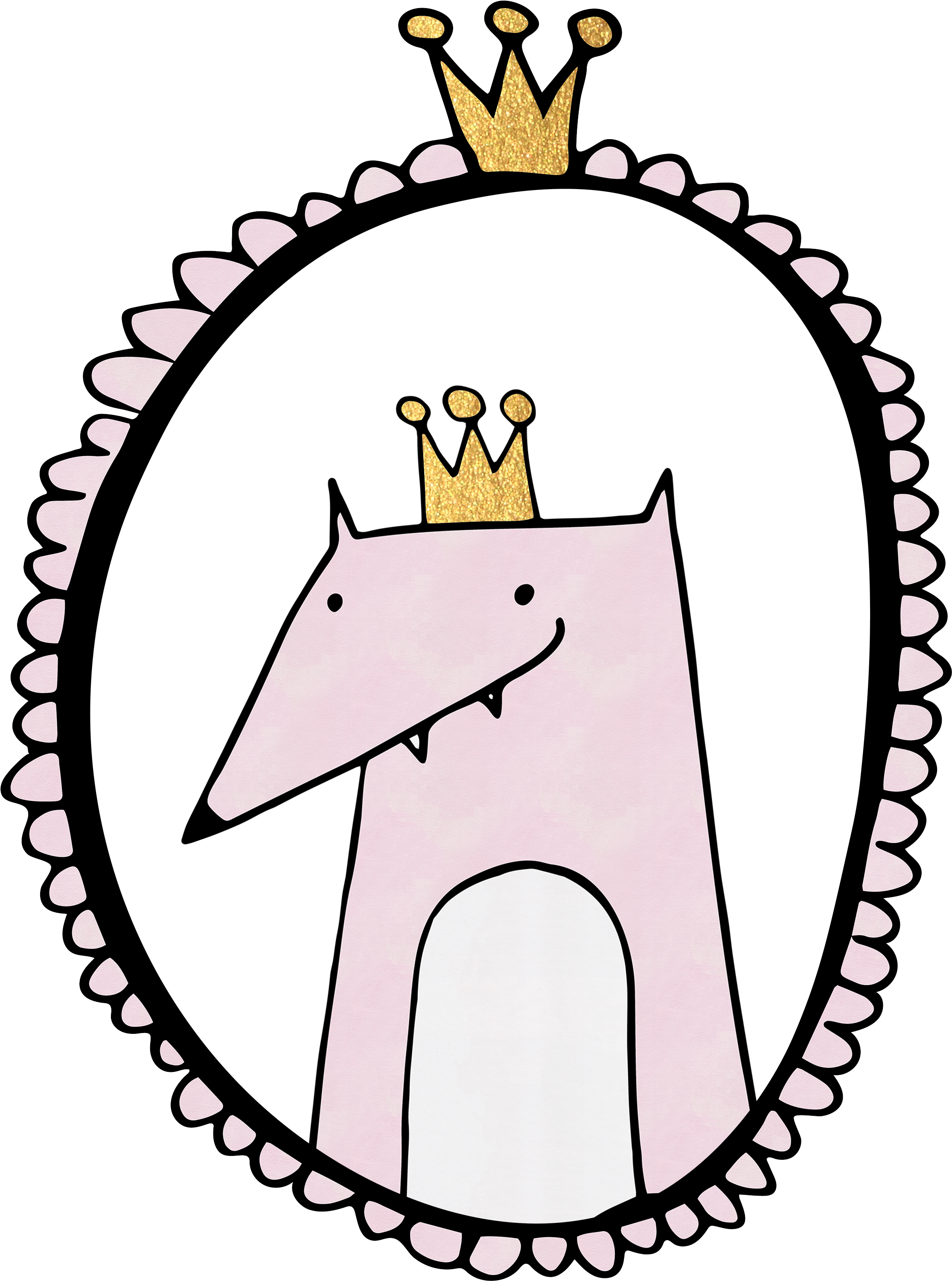 Freebie Clipart Design With A Woodland Fox And Crown - Van Cleef & Arpels (2368x3185)