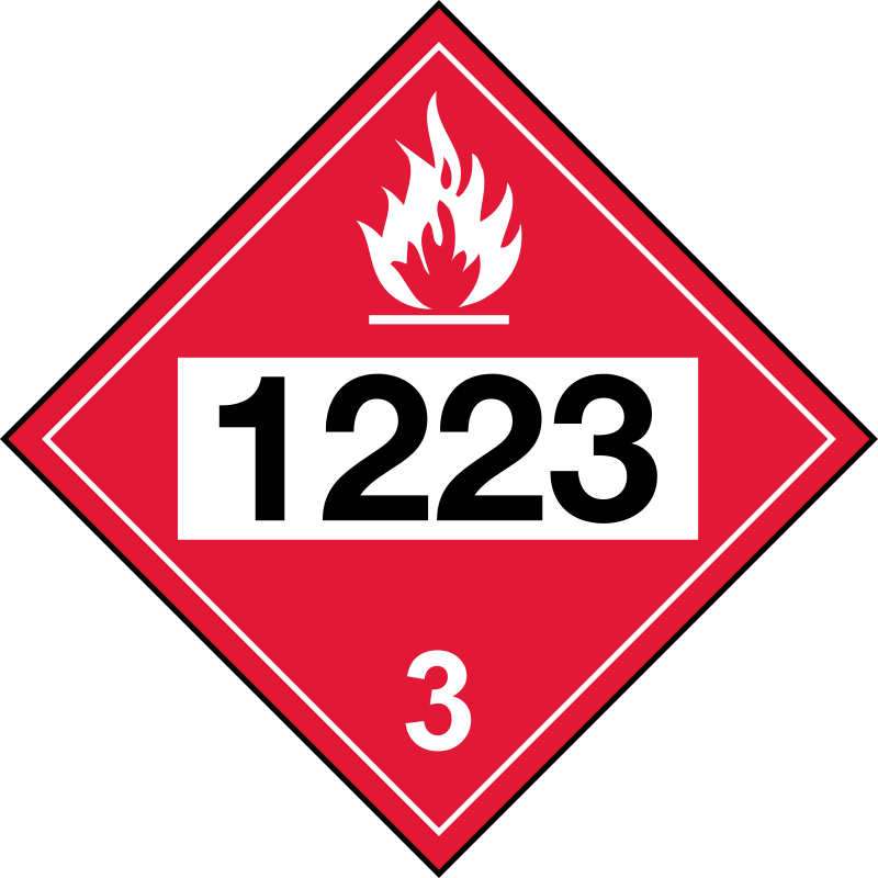 Combustibility And Flammability Un Number Kerosene - Flammable Placards (800x800)