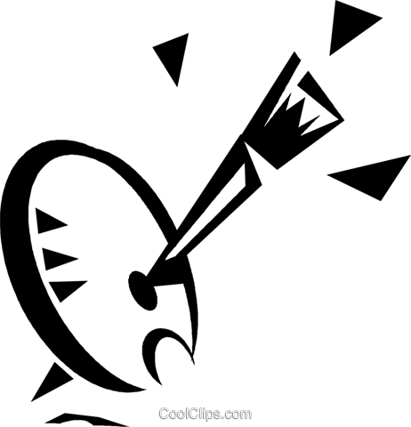 Artiste Palette Avec Un Pinceau Vecteurs De Stock Et - Illustration (462x480)