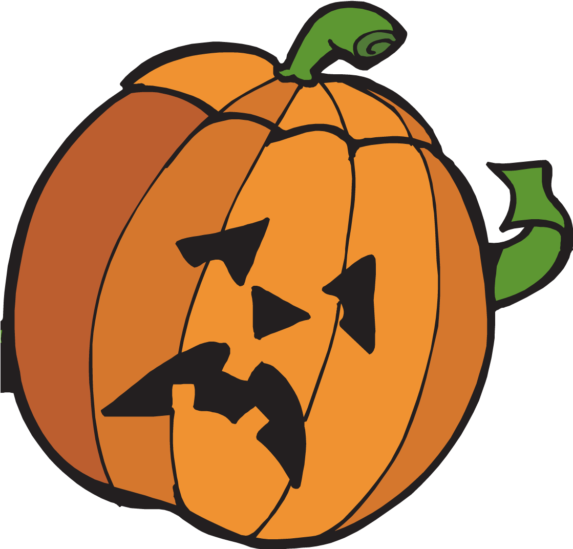 Sad Clip Art Images - Sad And Happy Pumpkin (1118x1090)