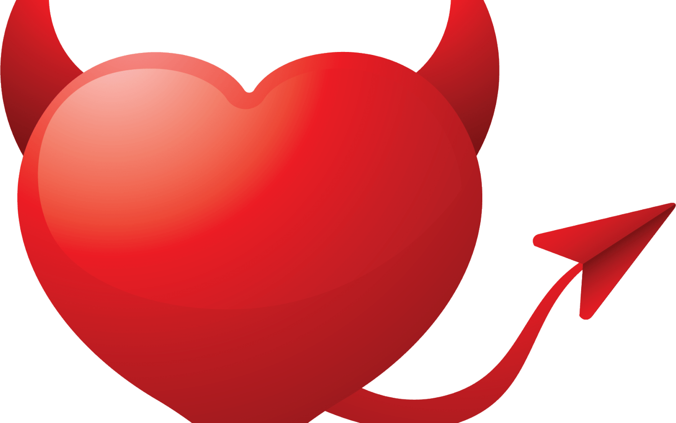 Best Friends Heart Image Free Stock Techflourish Collections - Evil Heart Png (1368x855)