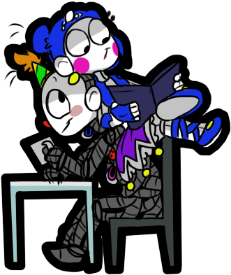 Image Royalty Free Library Ennard X Deviantart Ennallora - Fnaf Ballora X Ennard (400x419)