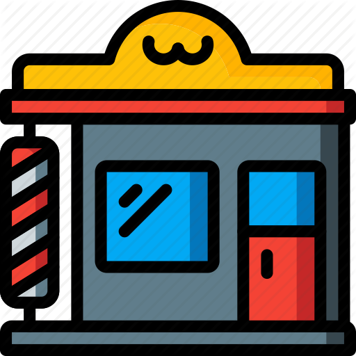 Clipart Black And White Stock Building Clipart Barber - Icon (512x512)