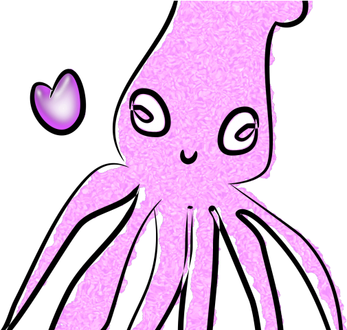 Squid Clipart Marine Animals - Gambar Cumi Cumi Animasi (640x480)