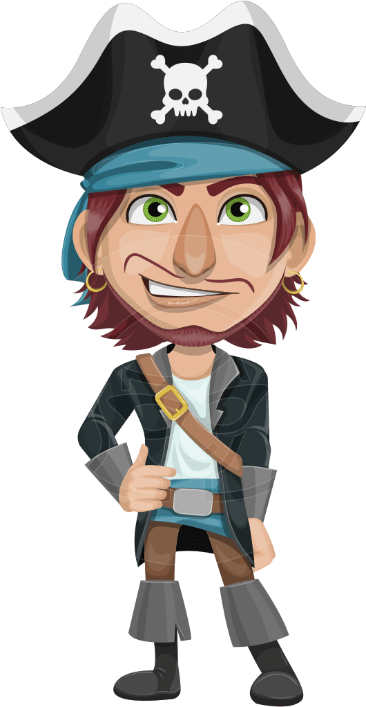 Pirate Cartoon Images - Pirate Cartoon With Gun (957x1060)