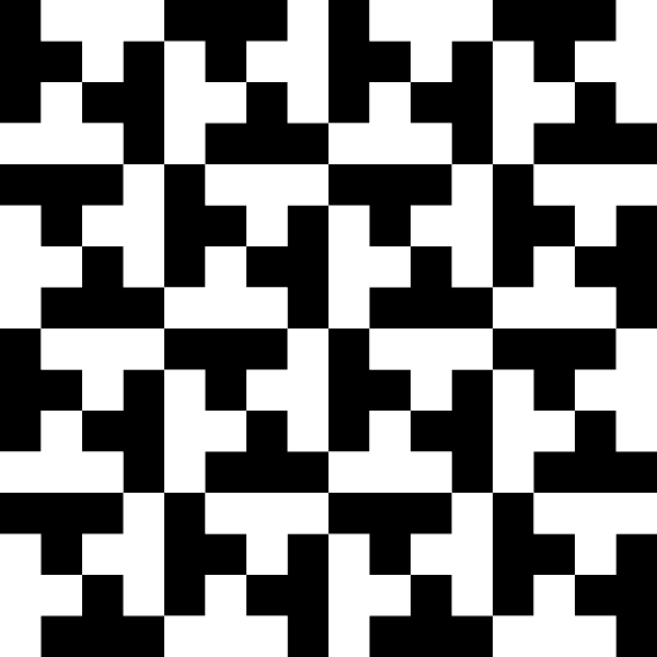 White Block Cliparts - Black And White Blocks (600x600)