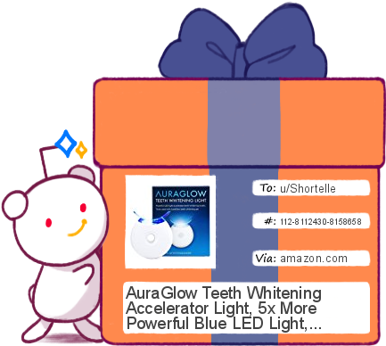 [gifted] U/shortelle Congrats On Winning My Contest - Auraglow 5x Blue Led Light Teeth Whitening Accelerator (491x455)