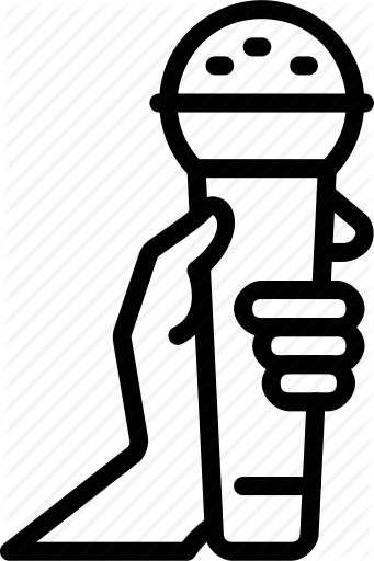 Entertainment Outline By Smashicons - Singing (341x512)