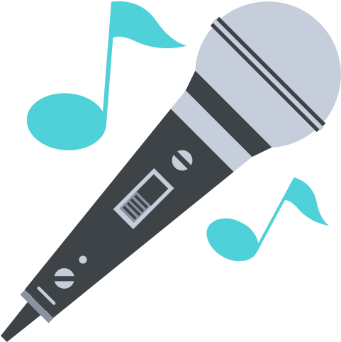 Aa Chandani Bhi Karaoke Mp3 Download-hariharan - Emoji De Microfono Png (512x512)