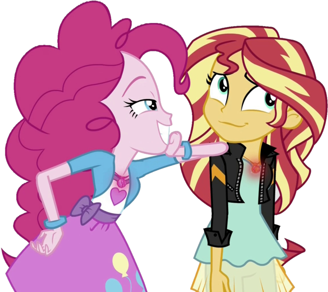 Clothes, Edit, Equestria Girls, Geode Of Empathy, Geode - Sunset Shimmer Pinkie Pie (676x600)