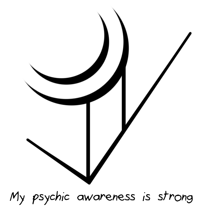 Sigil Athenaeum “my Psychic Awareness Is Strong” Sigil - Sigil For Third Eye (750x750)