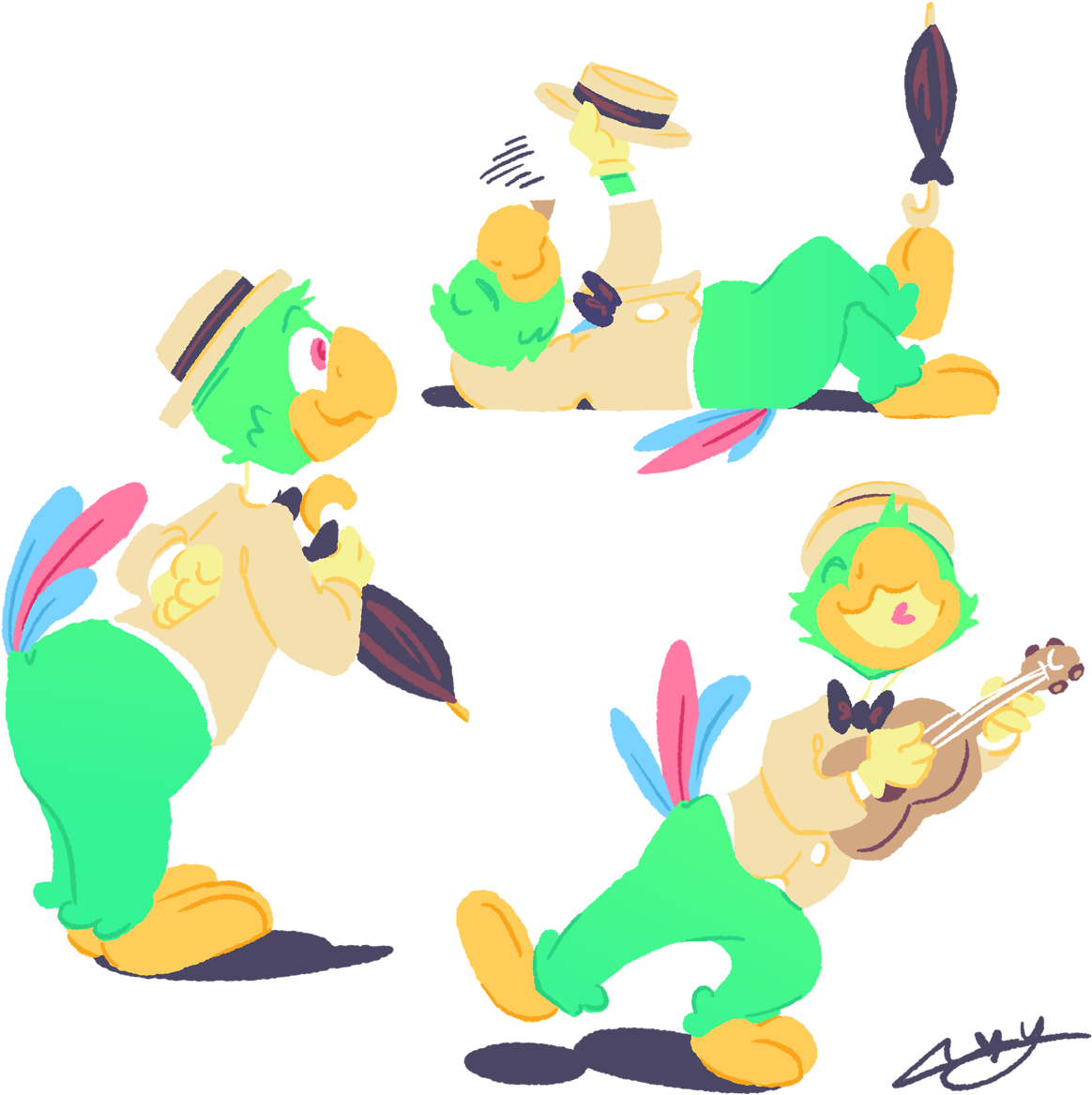 Give Me All The Duck Family Feels - Cartoon (1280x1280)