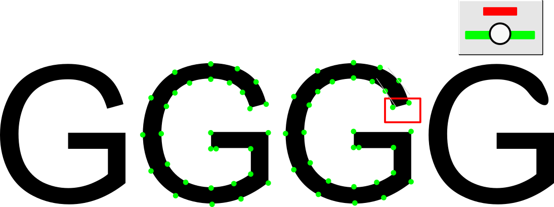 Character Outlines With Nodes - Circle (1095x409)