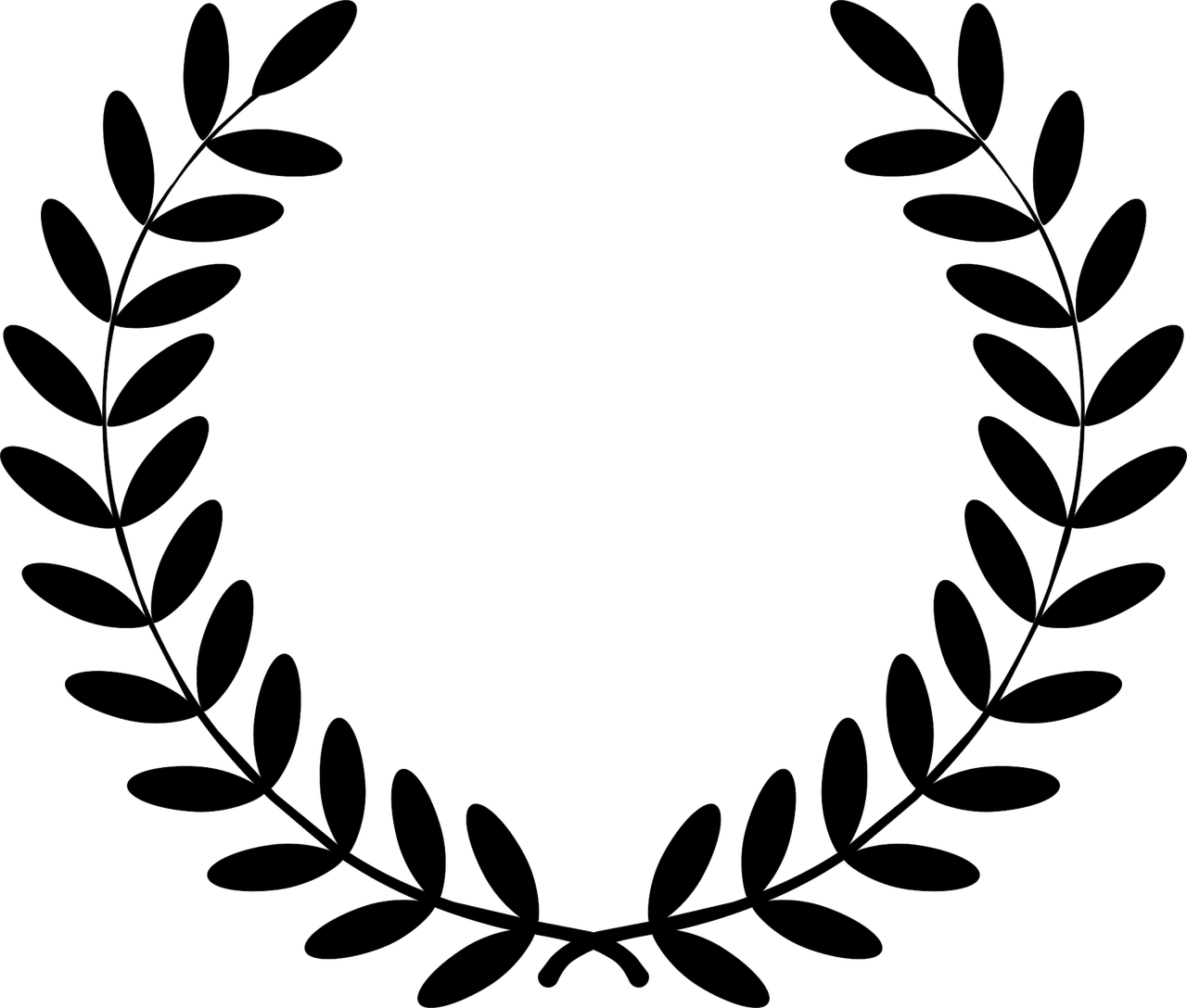 7 Million Awarded To Career Path Services To Provide - Leaf Wreath Black And White (1280x1088)