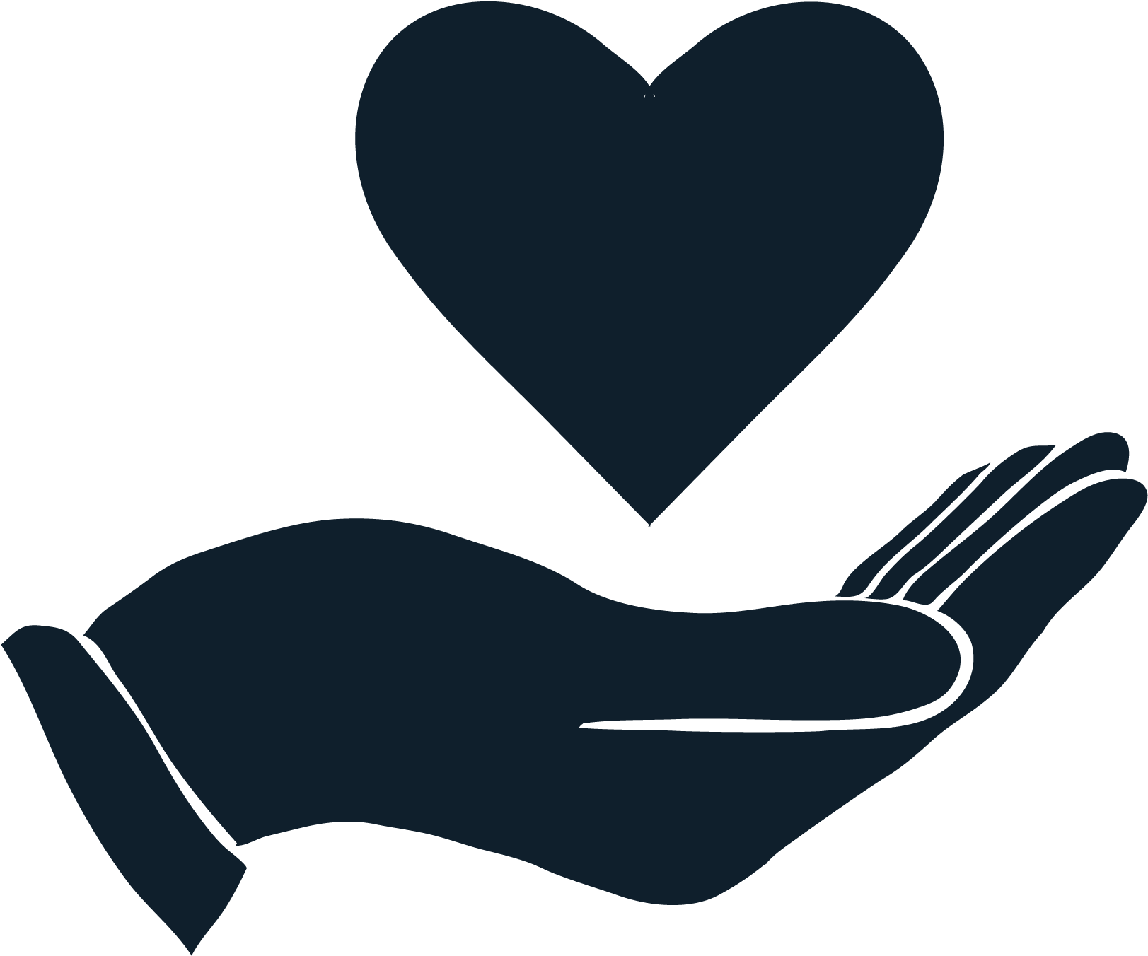 Donation Clipart Hand Heart - Donate Hand Png (1667x1667)