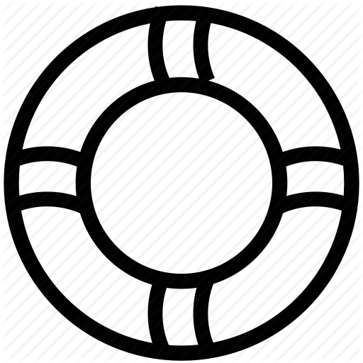 Native American Symbol Happiness Clipart Native Americans - Life Buoy Outline (512x512)