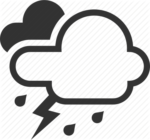 Thunderstorm Clipart Thunderstorm Lightning Clip Art - Thunderstorm (512x477)