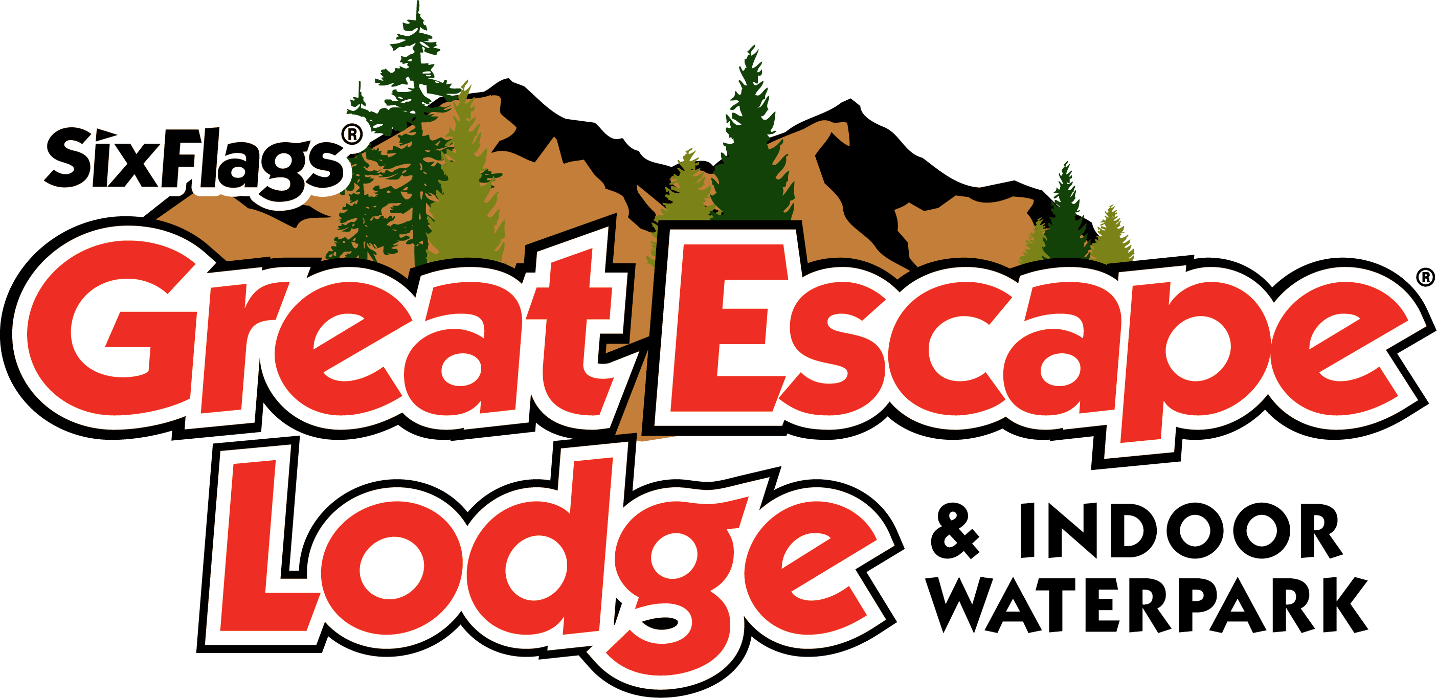 Six Flags Great Escape Logo (2810x1365)