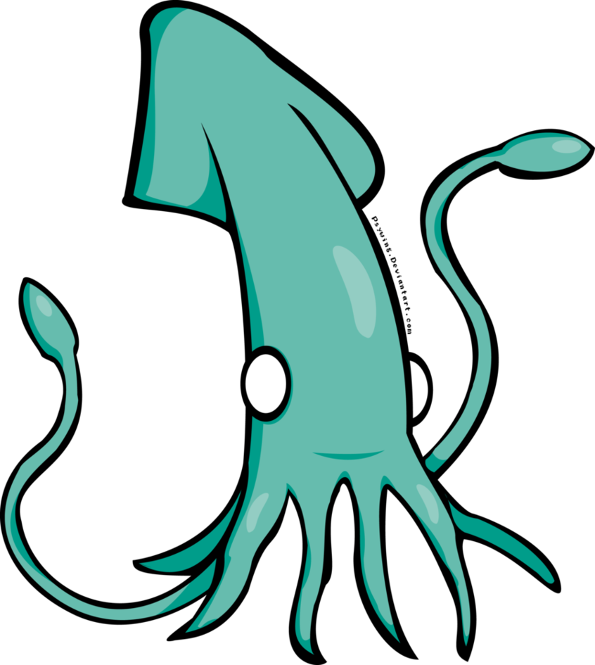 Cartoon Squid Png - Squid Hat Transparent Background (846x945)