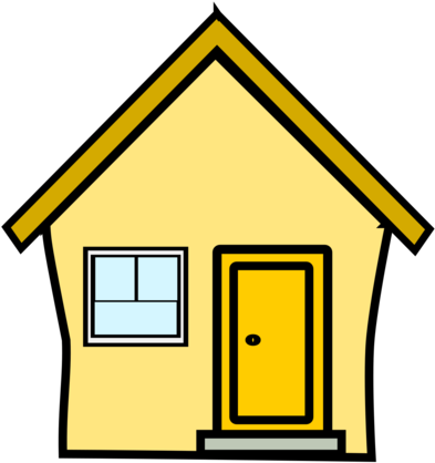 House Computer Icons Download Yellow Single-family - Yellow House Png (1000x750)