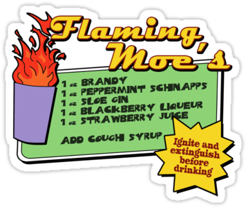 Flaming Moe's By Dutyfreak - Flaming Moe's (375x360)