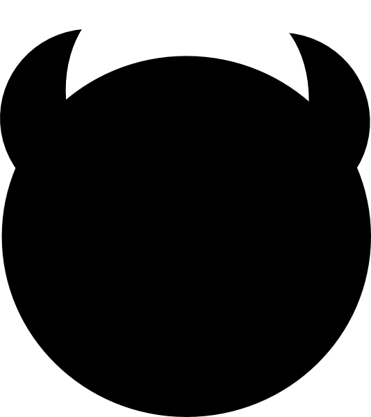 Demon Clipart Clip Art - Black Devil Horns Clip Art (534x599)