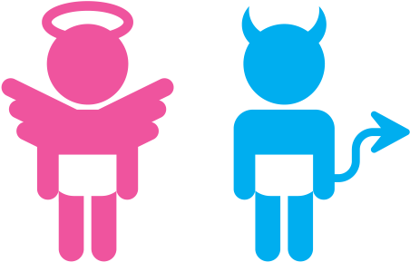 Devil Clipart Devil Man - Angel Vector (600x600)