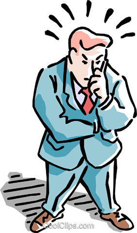 Man Thinking Royalty Free Vector Clip Art Illustration - Solidarity And Cooperation Bioethics Poster (282x480)