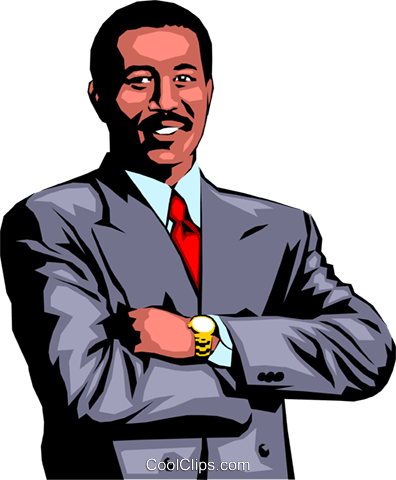 Happy Office Worker Royalty Free Vector Clip Art Illustration - Pools Closed (396x480)