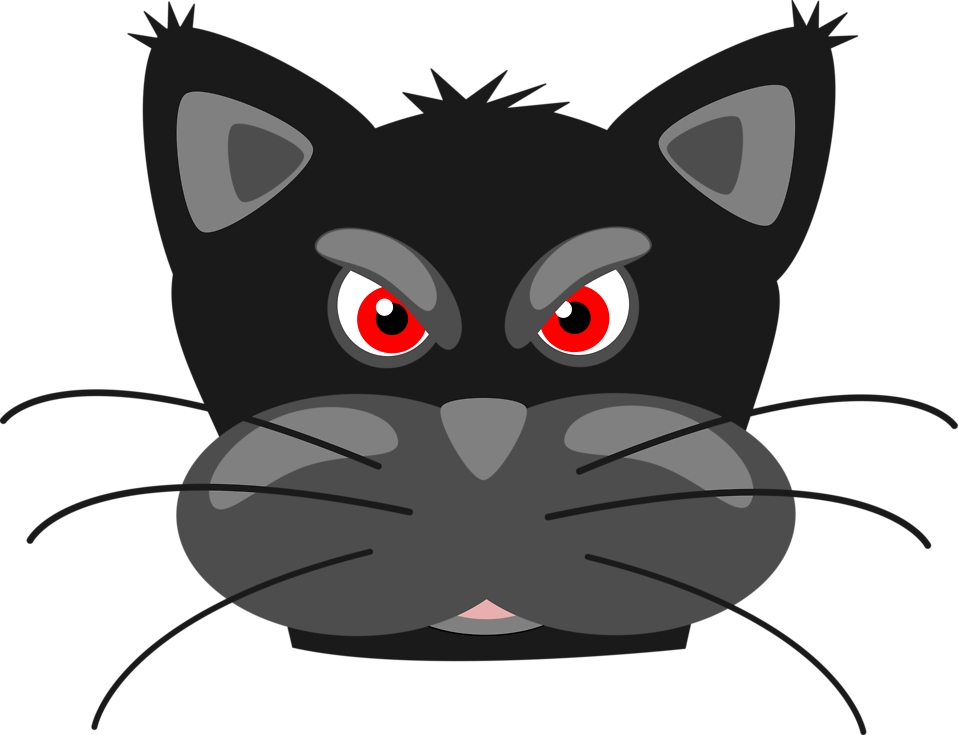 Free Stock Photos - Angry Cat Face Clip Art (958x735)