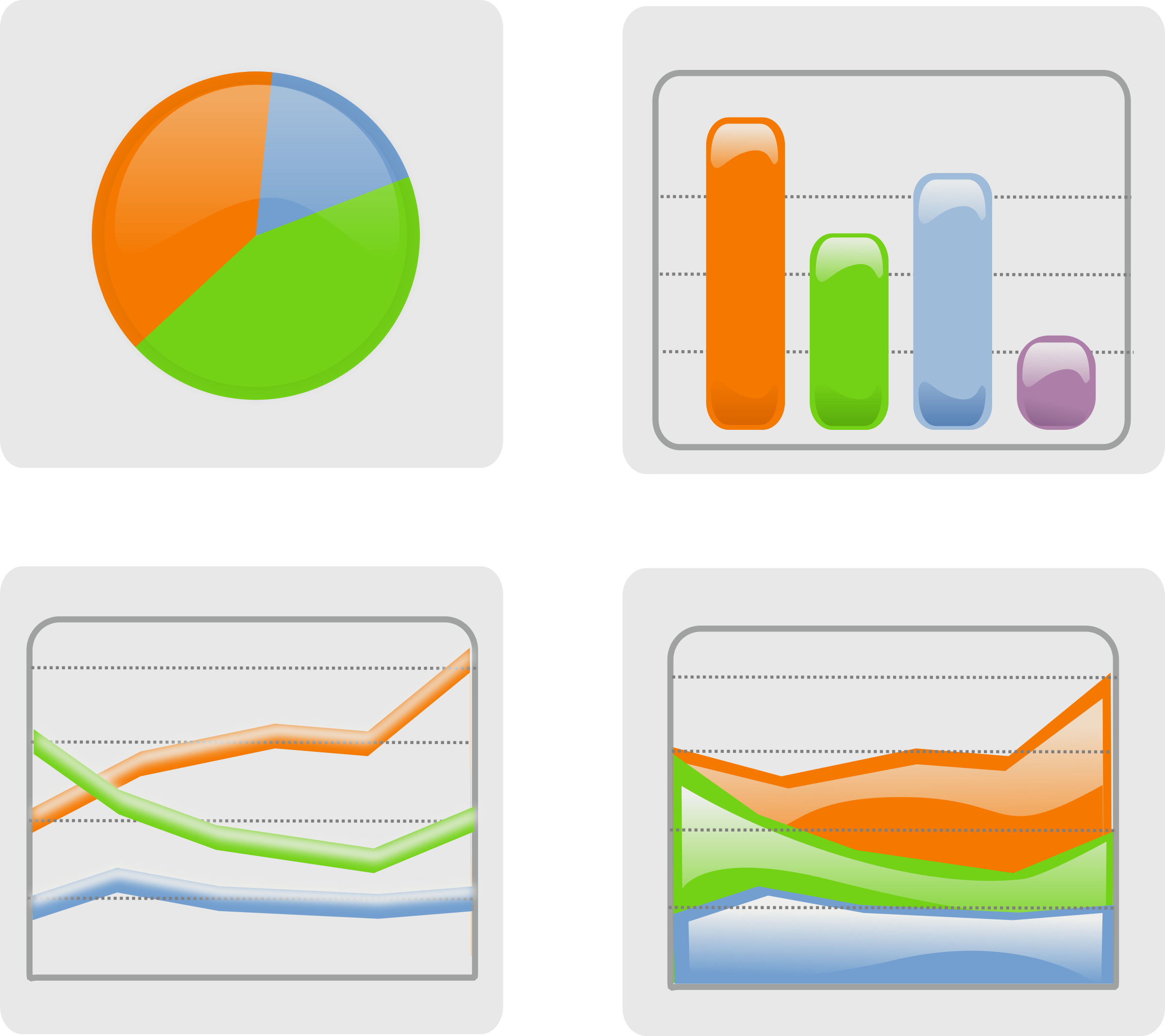 Big Image - Charts And Graphs Clipart (2400x2133)