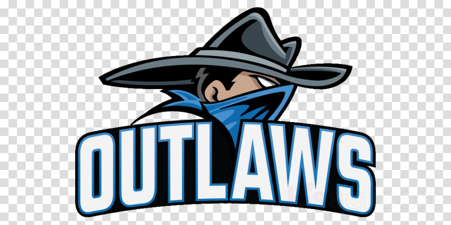 Outlaws Csgo Logo Clipart Counter-strike - Vinyl Sticker Decals Cowboy Attack Sports Bike (18 (900x450)