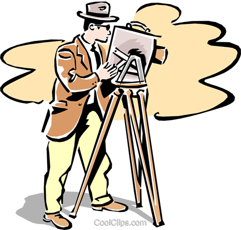 Old-fashioned Filming Royalty Free Vector Clip Art - Vintage Clip Art Photographer Free (480x457)