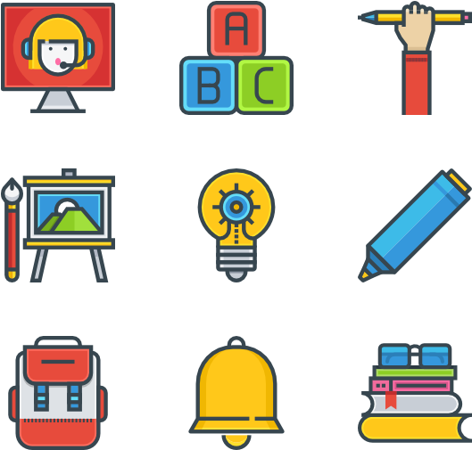 Picture Transparent Download Icons Free School - Picture Transparent Download Icons Free School (600x564)