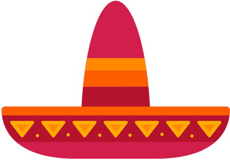 Flat Hat Transparent Svg - Sombrero De Mexicano Svg (512x512)
