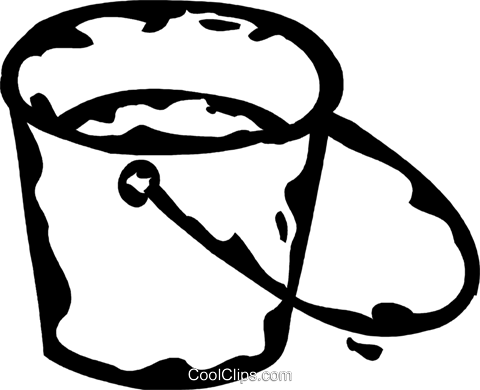 Bucket/pail Royalty Free Vector Clip Art Illustration - Bucket/pail Royalty Free Vector Clip Art Illustration (480x390)