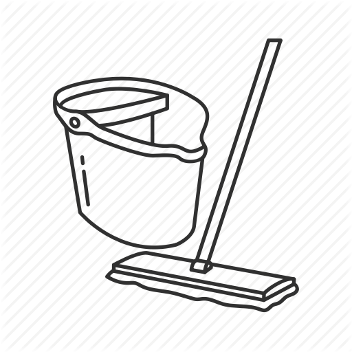 Janitor, Mop, Pail, Pail And Mop Icon Icon Search Engine - Quickie Professional 24 Oz. Janitor Wing Nut Mop (512x512)