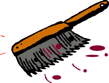 Brush Cleaning Drawing Computer Icons Art - Clip Art Brush (444x340)