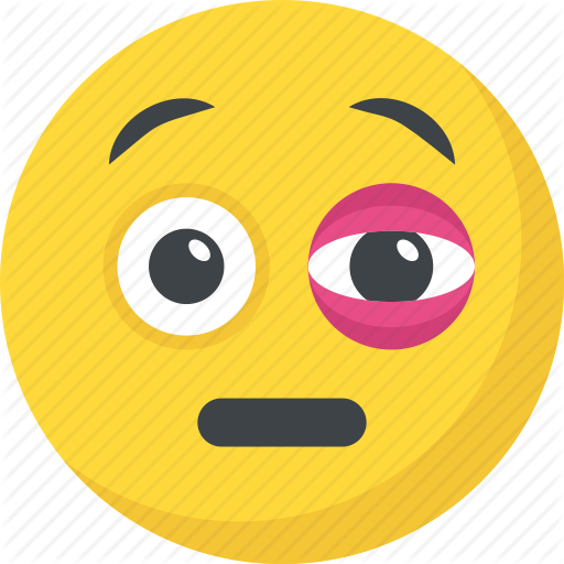 Eye Emoji Png - Emoji Black Eye (512x512)