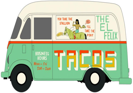 If You Haven't Been To The New Battery Located In Atlanta - Taco Food Truck Clipart (536x394)