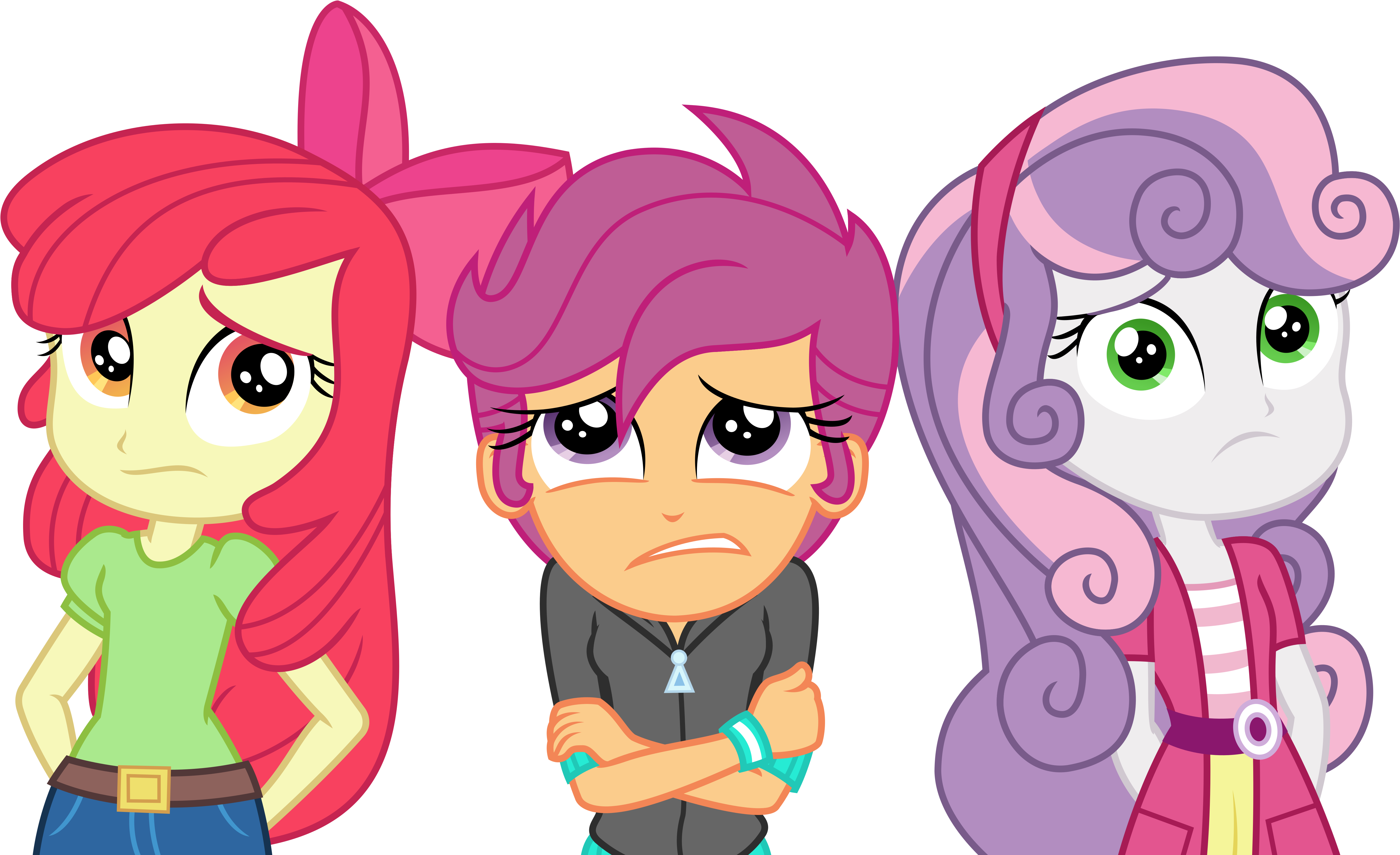 Sketchmcreations, Crossed Arms, Cutie Mark Crusaders, - My Little Pony Equestria Girls Happily Ever (5603x3375)