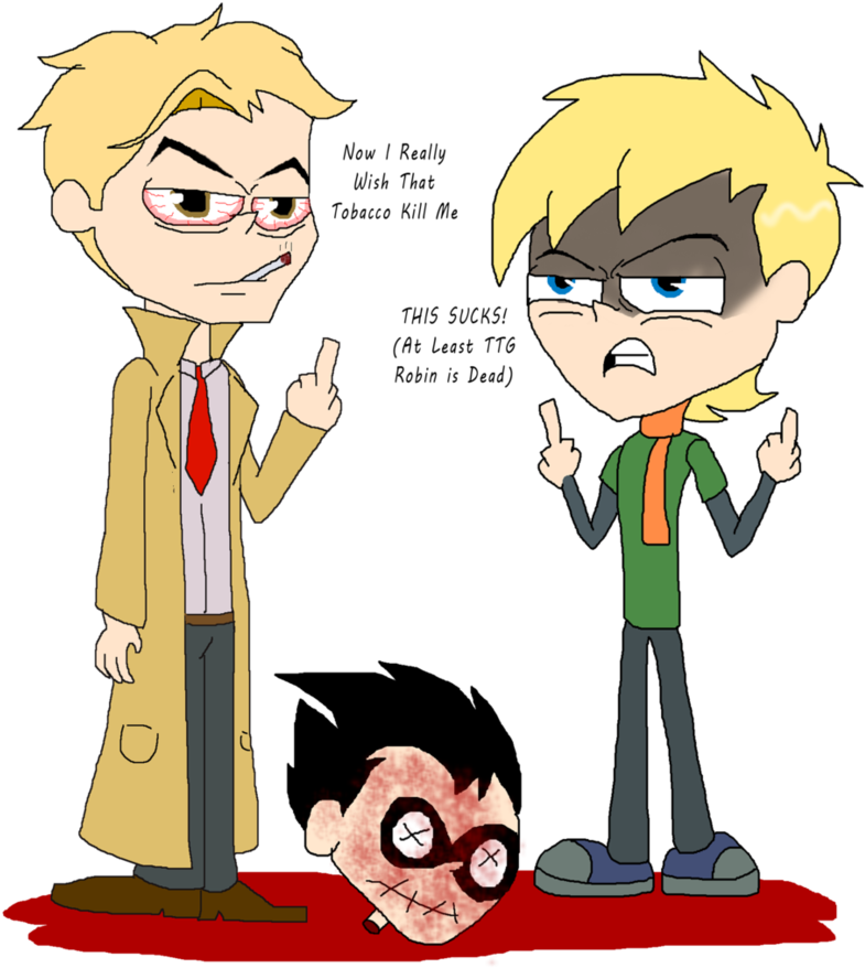 Vervian And Constantine In Teen Titans Go I Regret - John Constantine (886x902)