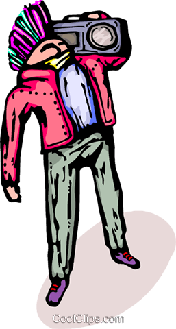 Teenager With A Portable Stereo Royalty Free Vector - Illustration (257x480)