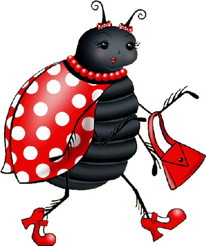 Ladybug Clipart Symmetrical House - Ladybug Hugs Curtains (500x500)