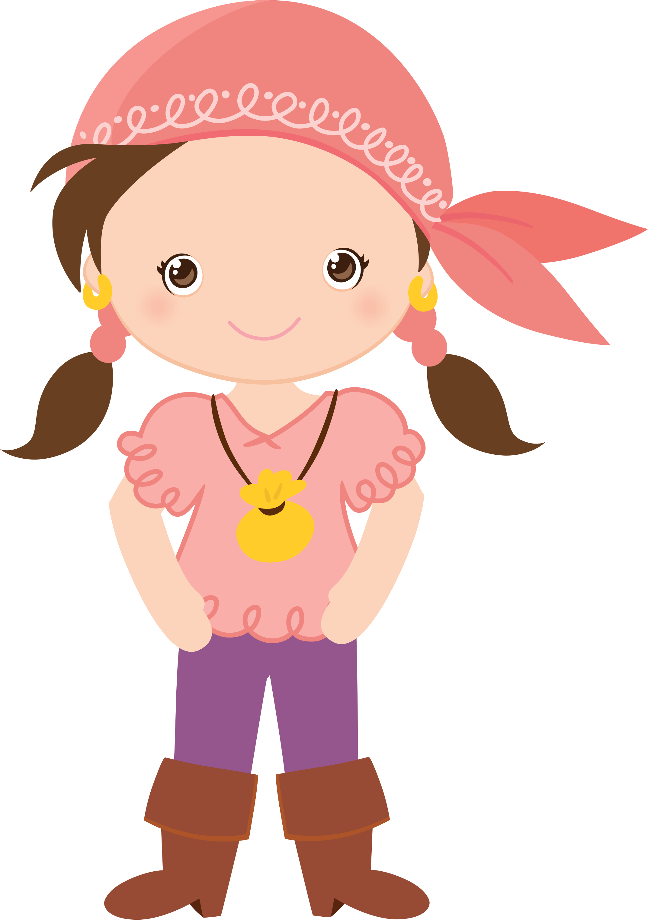 Doll Clipart Toy Shop - Pirate Clip Art Girl (2146x3045)