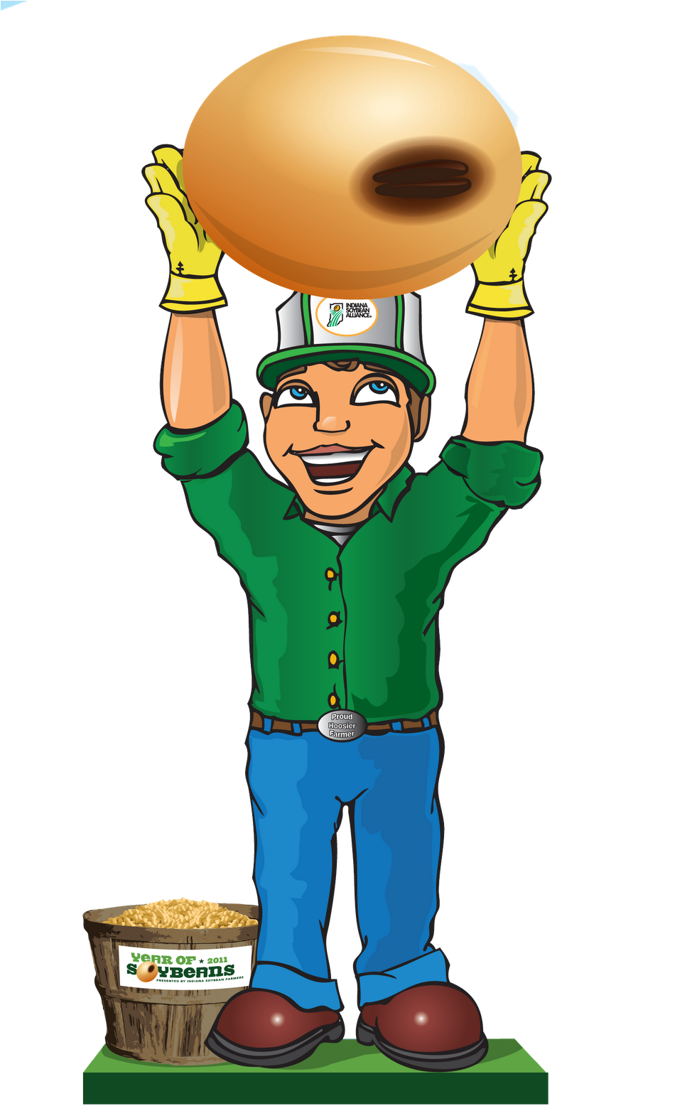 Eight Larger Than Life Soybeans Will Be On Display - Cartoon (973x1600)