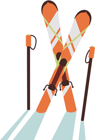 Ski In Snow - Ski (319x450)