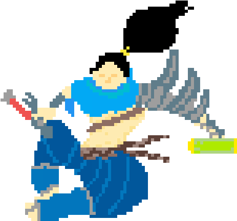 Yasuo Pixel Art - Yasuo Pixel Gif (600x600)