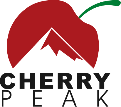 Cherry P E A K - Cherry Peak Resort Logo (412x366)
